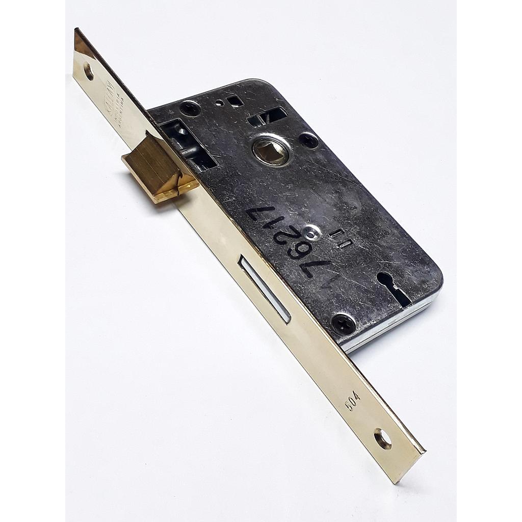 Art.1057/4290-01 Cerradura comun pasador rectang frente ancho hierro bronceado