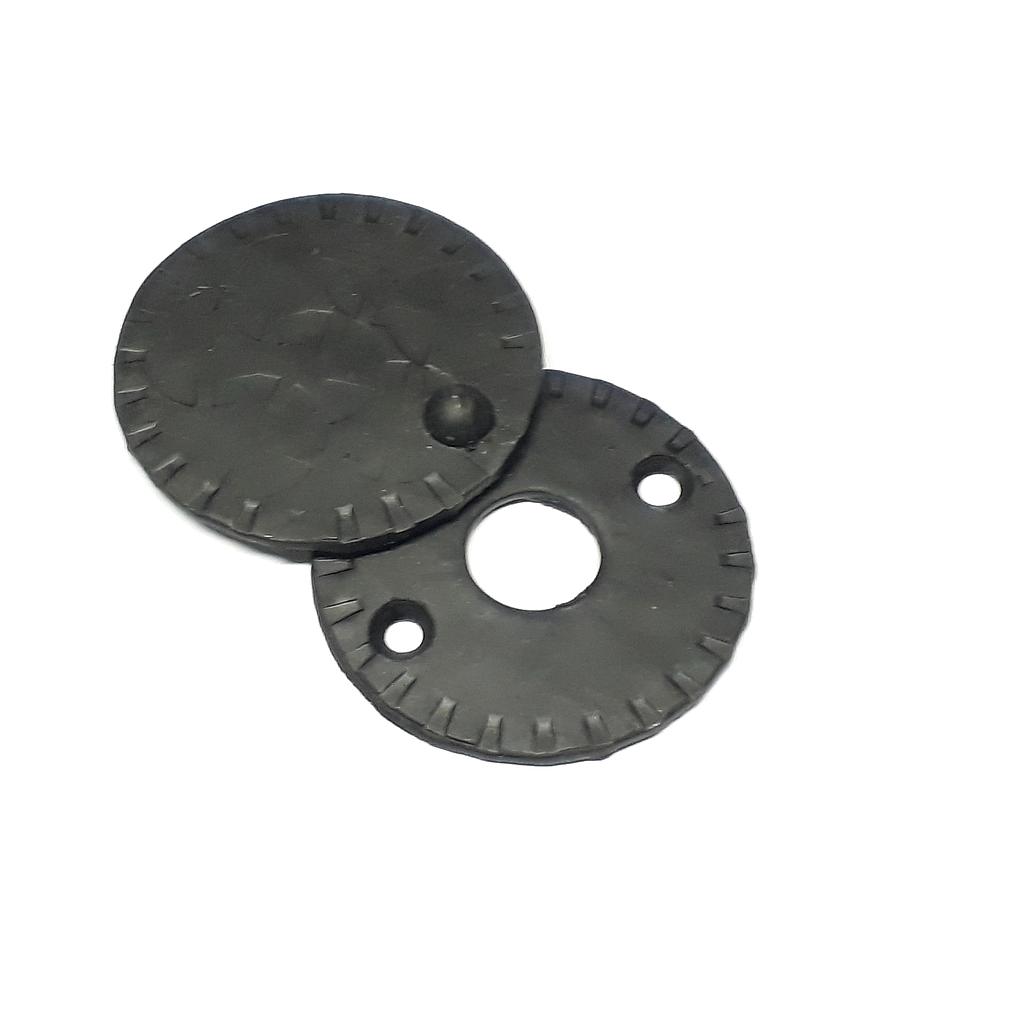 Art.3370 Bocallave de baño forjado negro