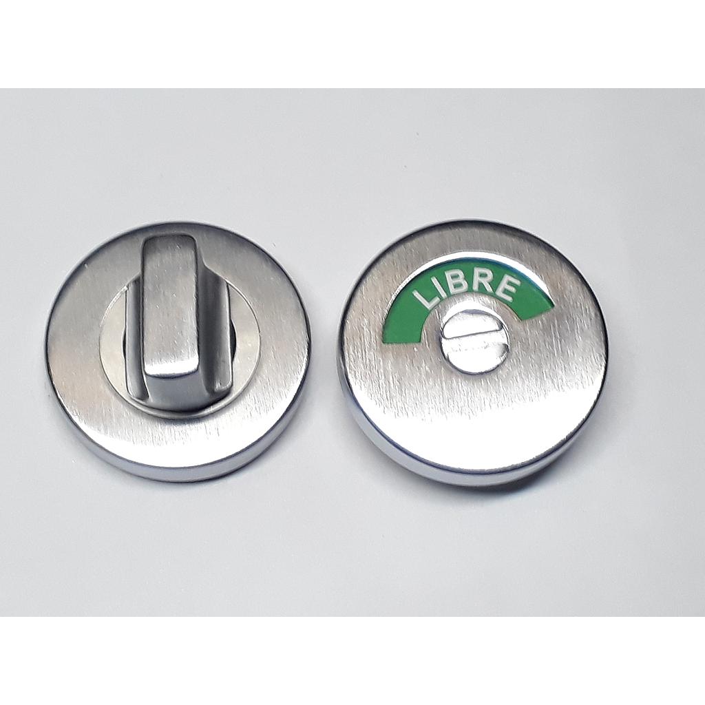 Art.2623/4083 Juego Pomo y Boca de Baño con indicador aluminio