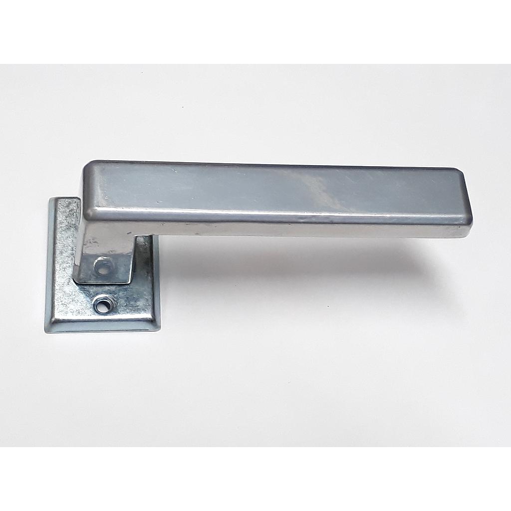 Art.6517/8791-01 Doble balancin con rosetas color gris aluminio