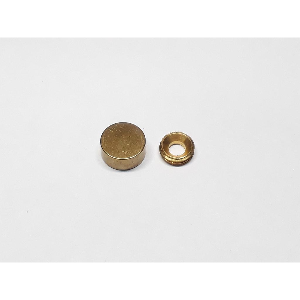 Art.3464/3675-05 Embellecedor 12 mm bronce pulido