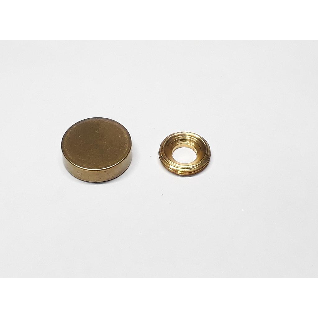 Art.3464/3675-01 Embellecedor 21 mm bronce pulido