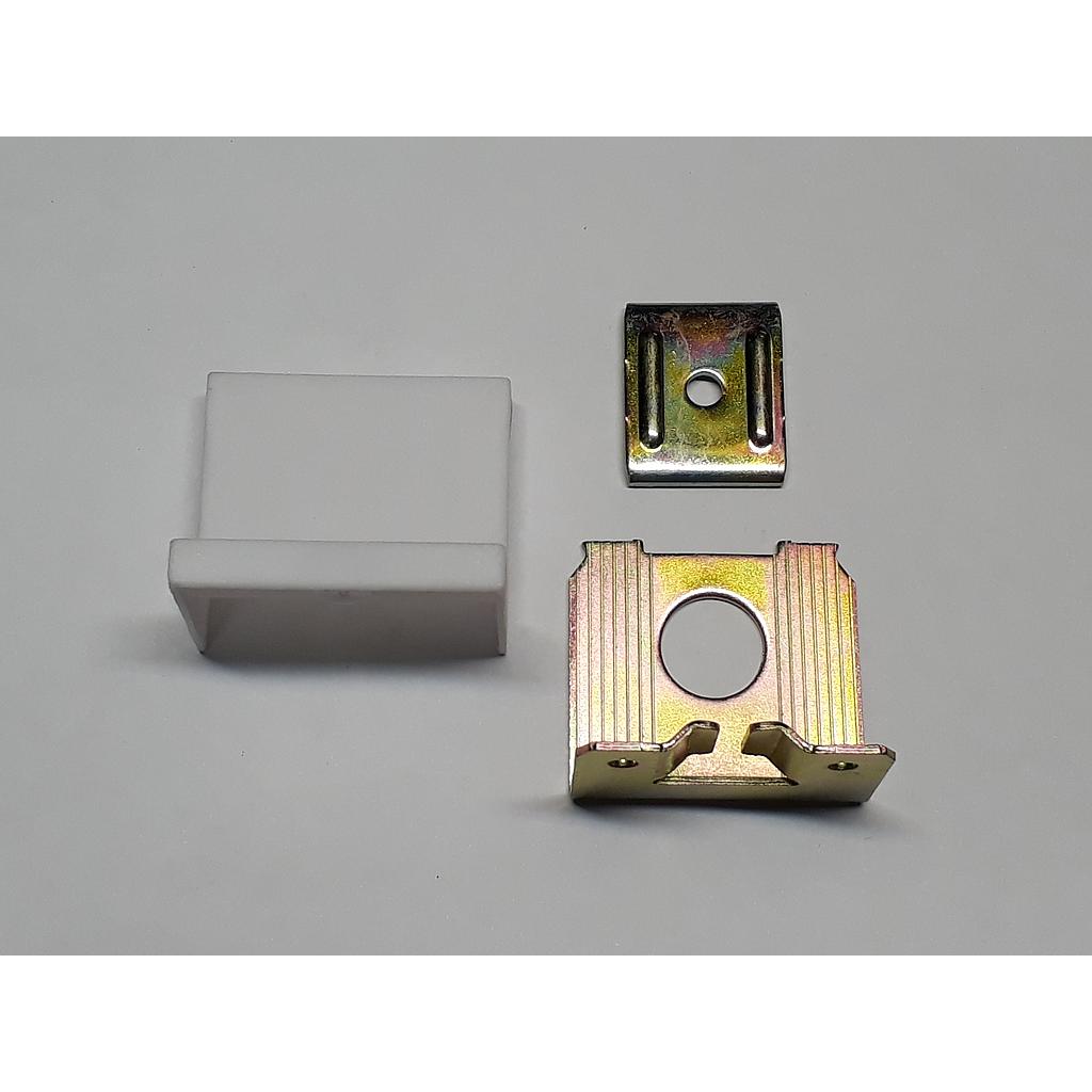 Art.3440/3441 Colgador hierro con cubre tapa blanco 