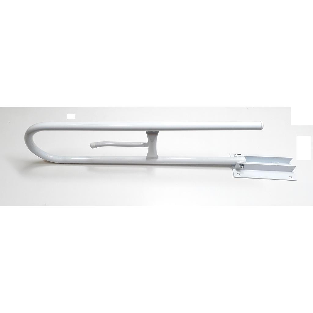 Art.8157-01 Agarradera rebatible con percha blanca