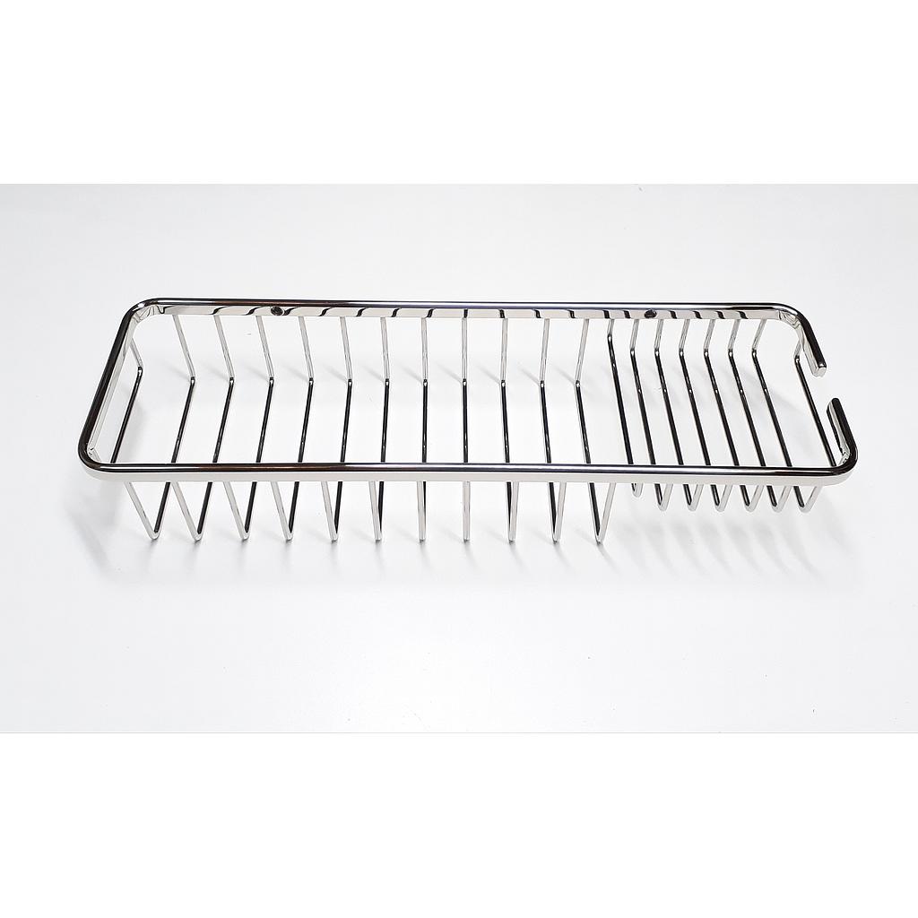 Art.7978-02 Canasto con jabonera 400x130x70 mm bronce cromo