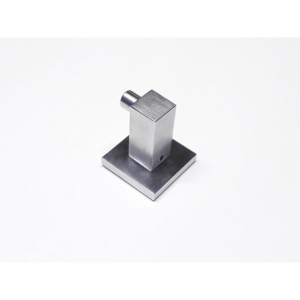 Art.5076 Percha simple cuadrada bronce acerado 