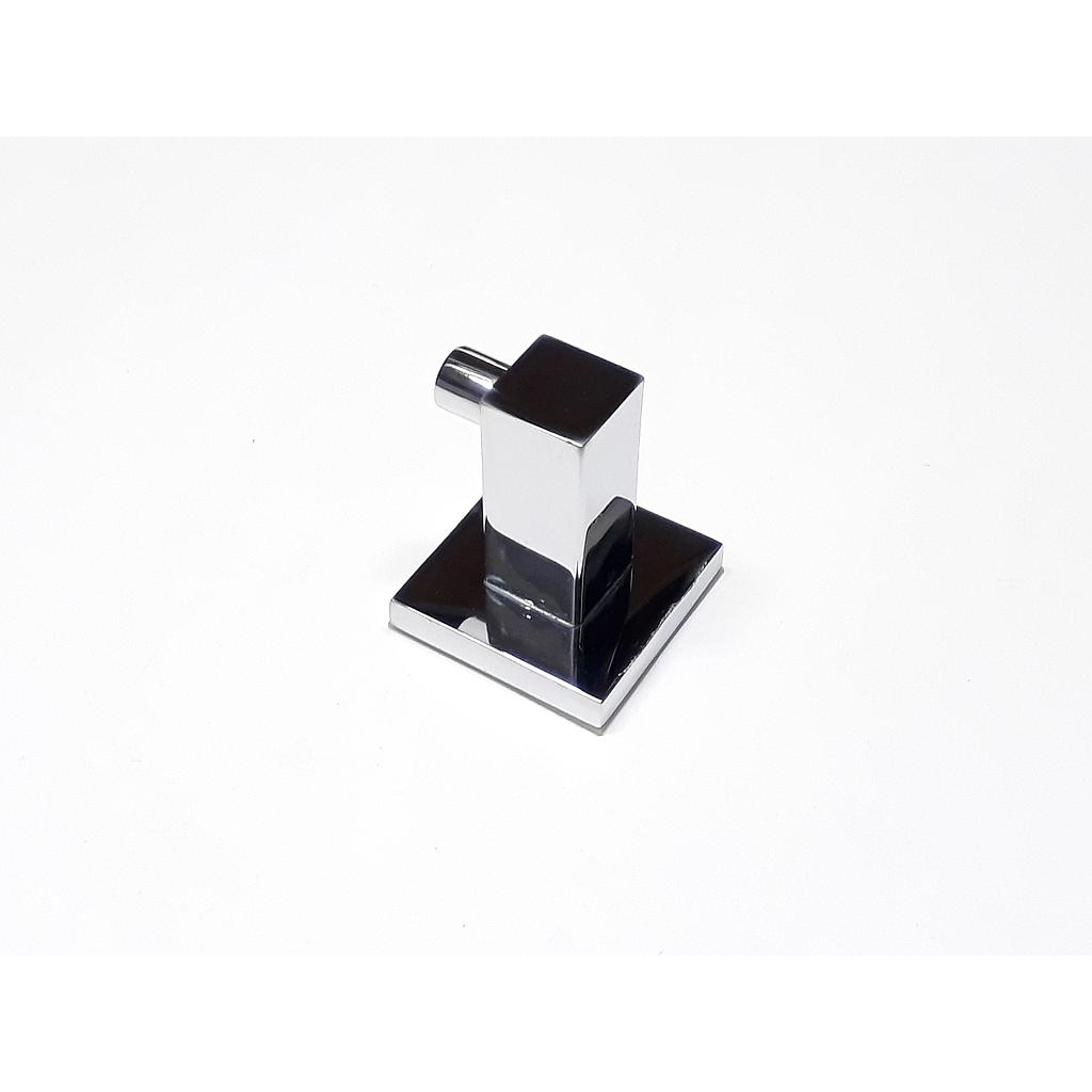 Art.5076-1 Percha simple cuadrada bronce cromo