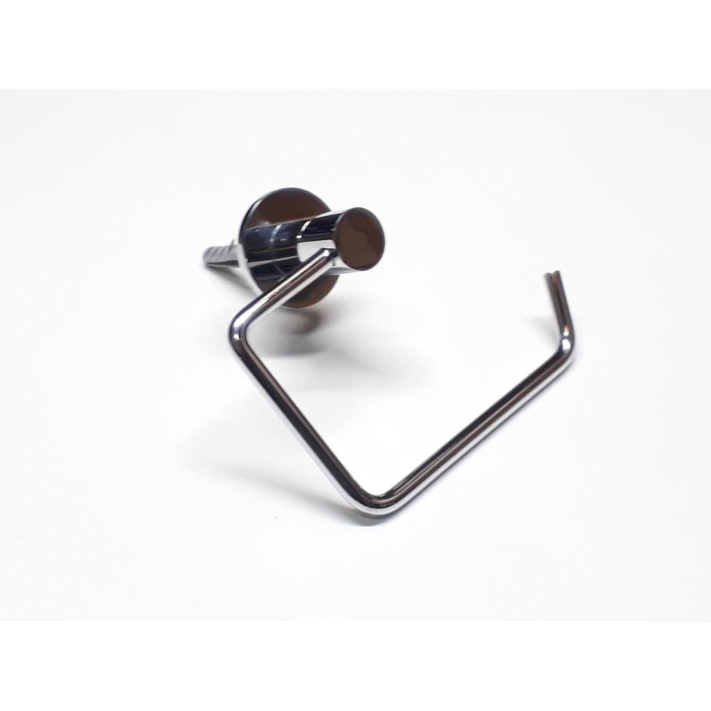 Art.8407-01 Porta rollo rectangular Nidri punta a 45º bronce cromo