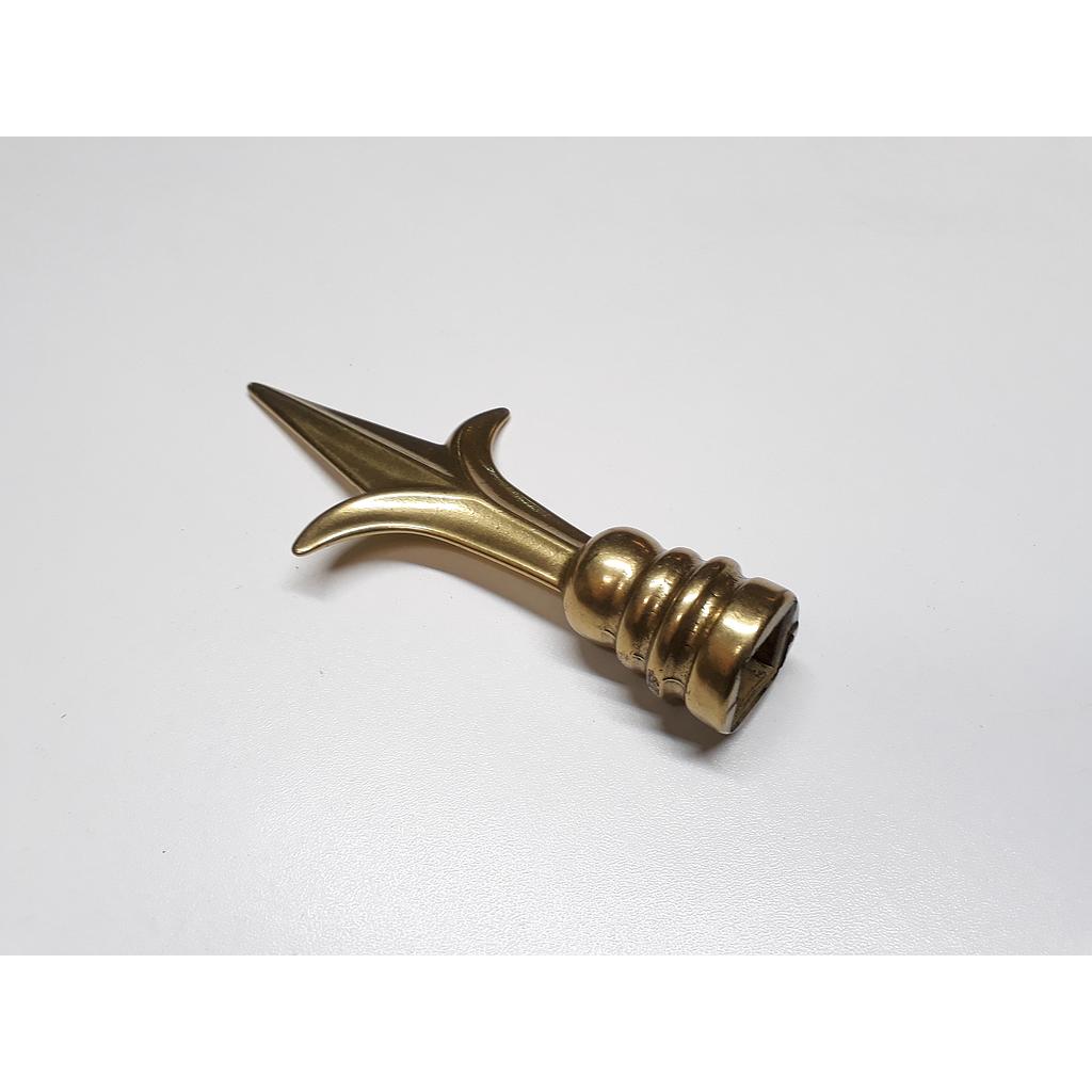 Art.6950-3 Lanza 120 mm para cuadrado bronce