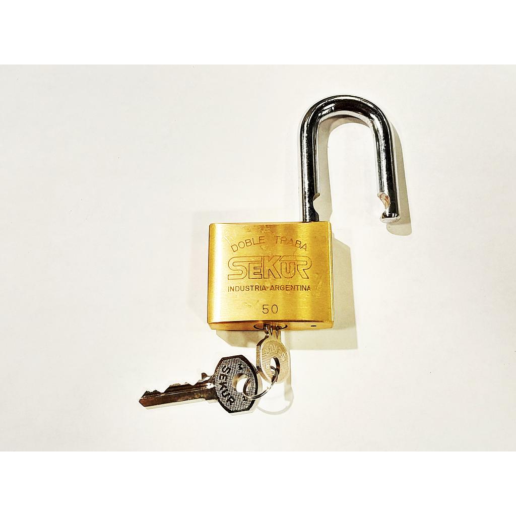 Art.1862/3133-4 Candado cuerpo bronce Nº50