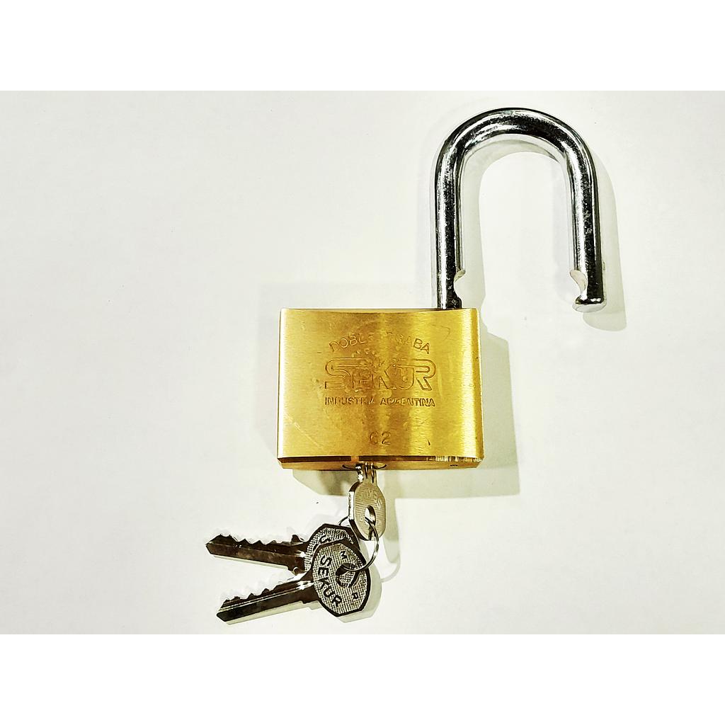 Art.1862/3133-5 Candado cuerpo bronce Nº62