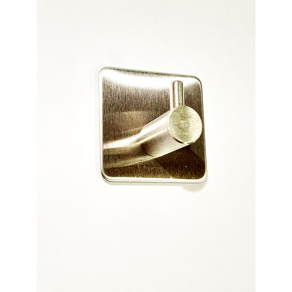 Art.5903   Percha cuadrada simple autoadhesiva acero