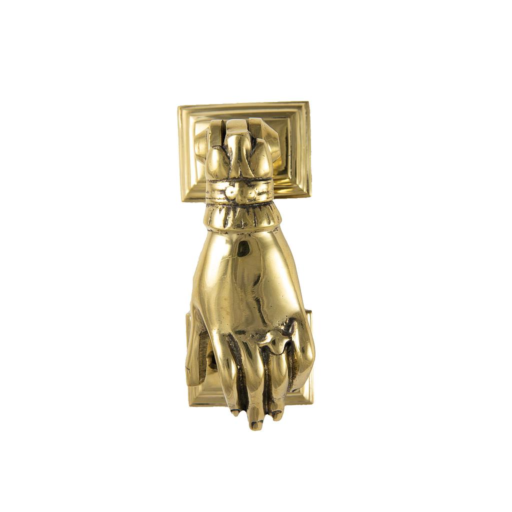 Art.3692–2   Aldabón Mano grande bronce pulido