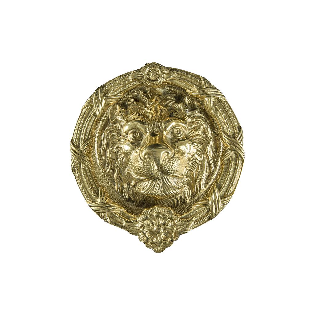Art.6420   Aldabón Cabeza de León bronce pulido