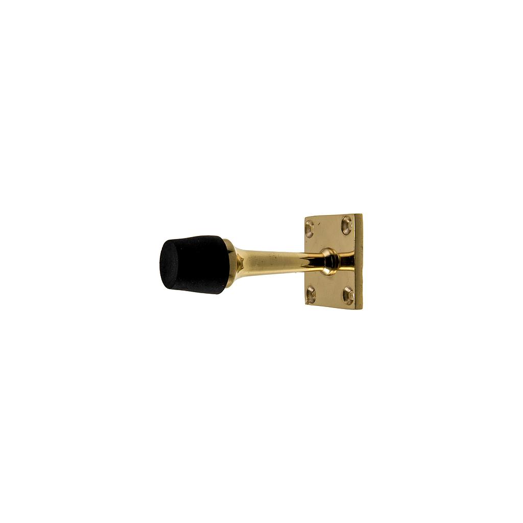 Art.6730   Tope Puerta a Pared con goma bronce pulido