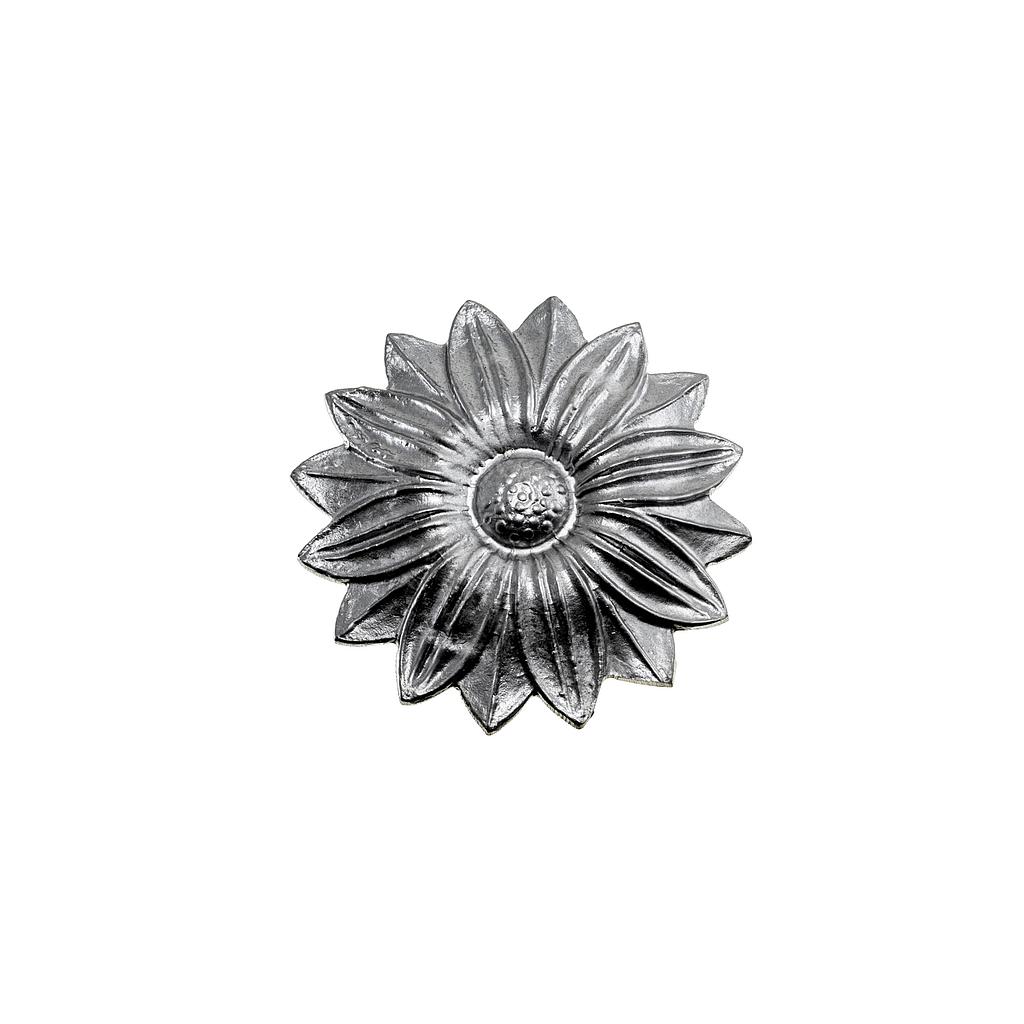 Art.6337/6954-01   Aplique flor con pétalo 135 mm con tornillo fijacion aluminio