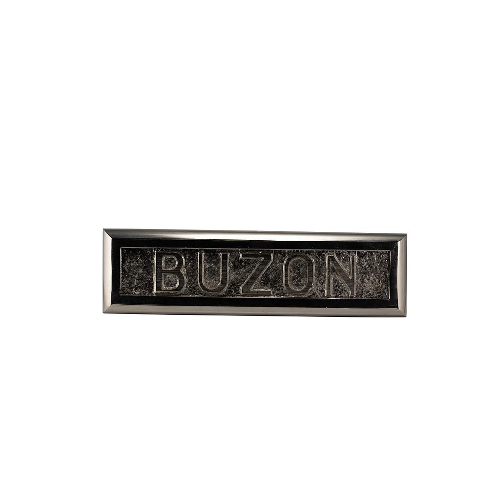 Art.1955-4   Frente buzón 260x75 mm bronce pulido y platil
