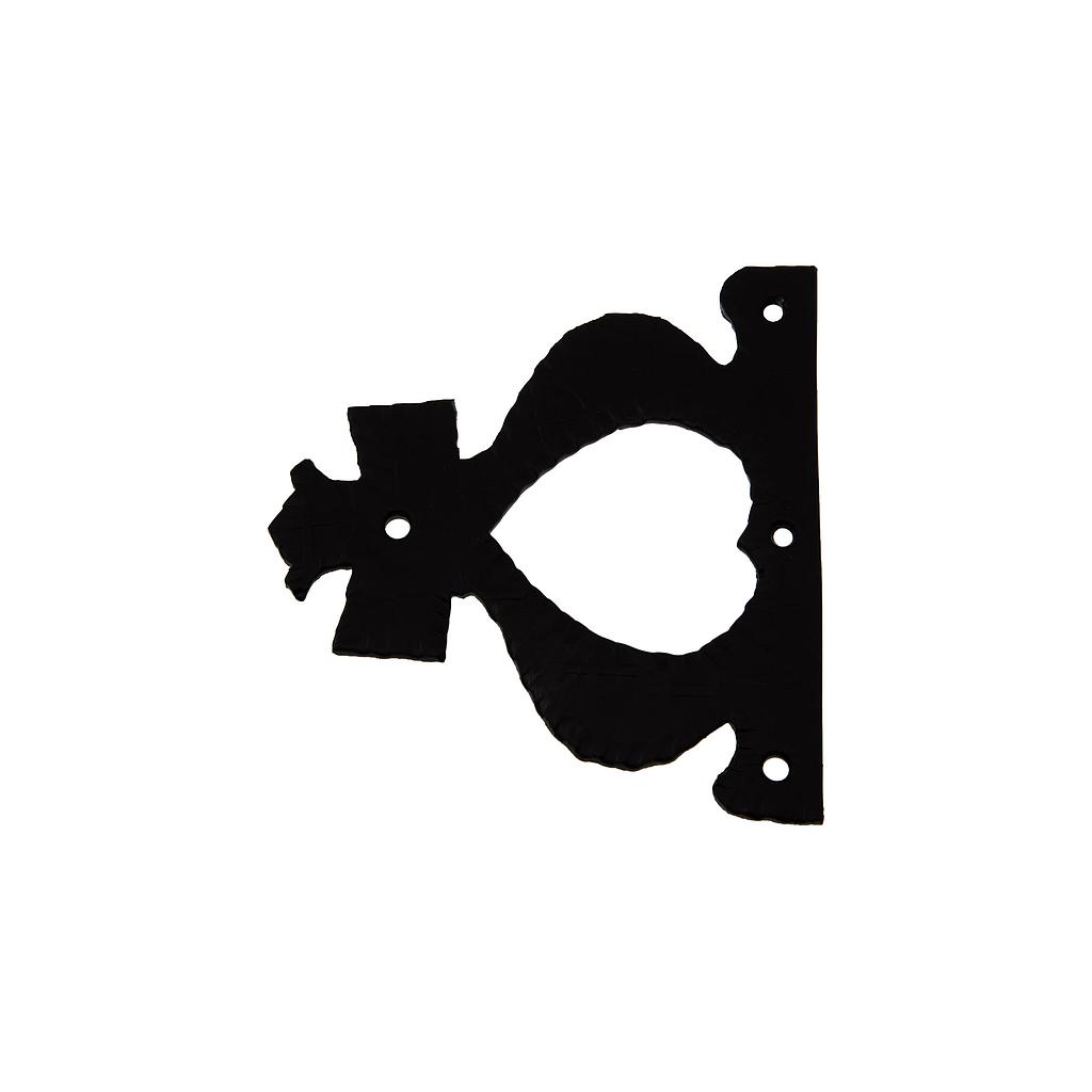 Art.3615   Aplique puerta vista forjado 95x100 mm