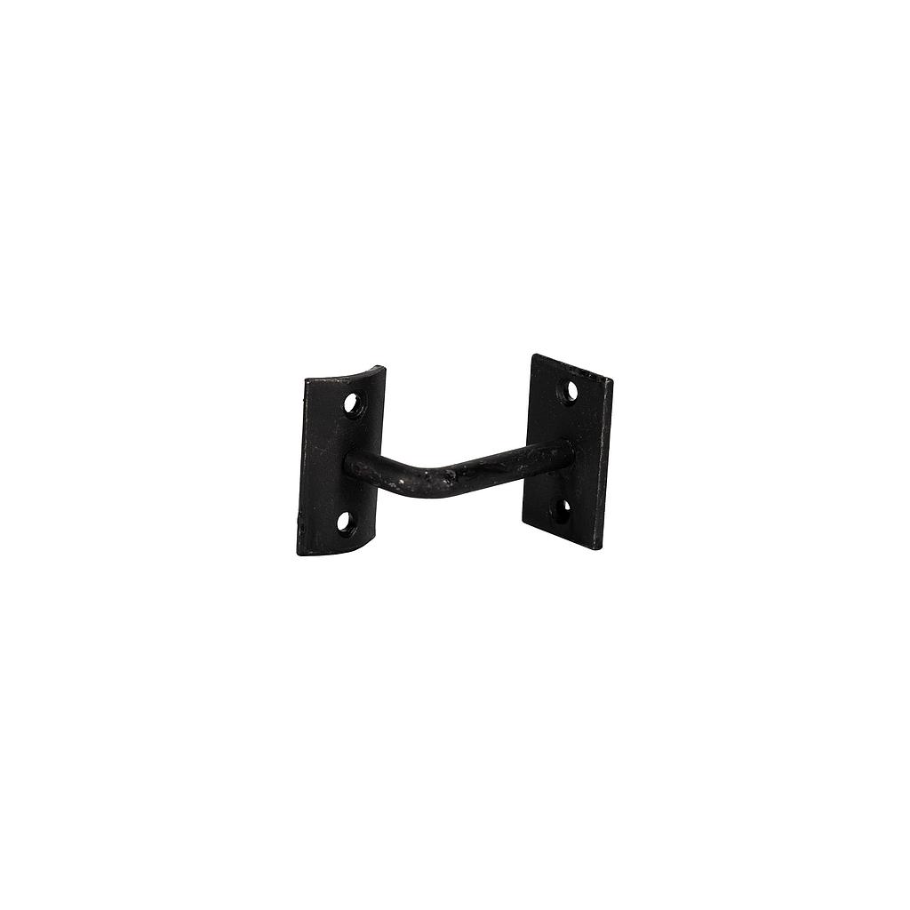 Art.6426/6904   Soporte pasamano curvo con base hierro