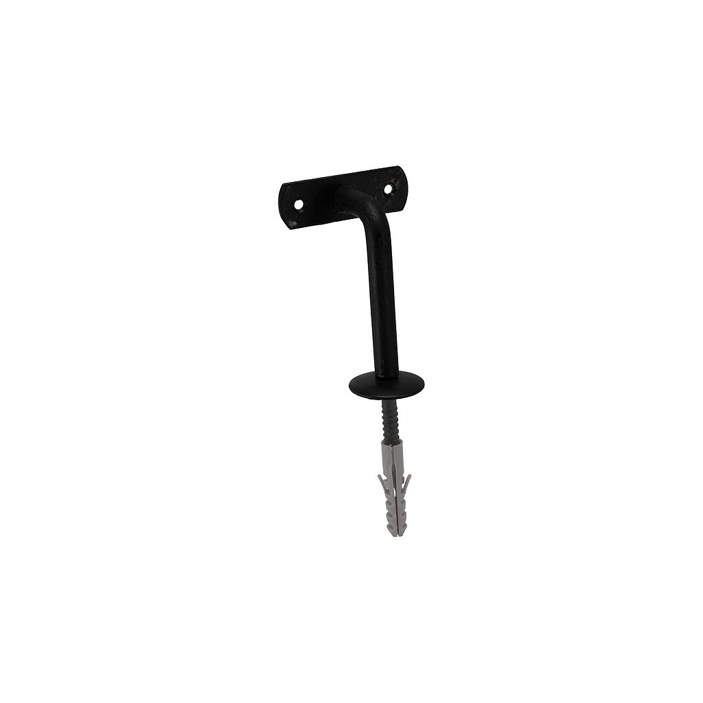 Art.6426/7242   Soporte pasamano curvo con tarugo hierro