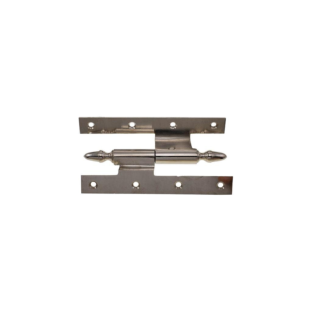Art.2571/6146-02 140x70 Pomela escuadra con perilla bellota bronce pulido y platil