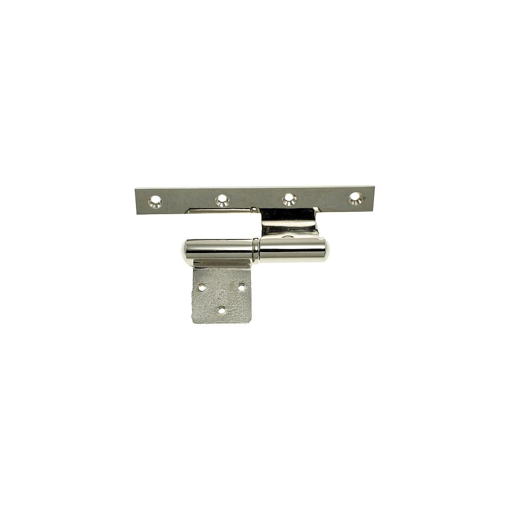 Art.1039/2571-2   140x70 Pomela mixta escuadra bronce pulido y platil