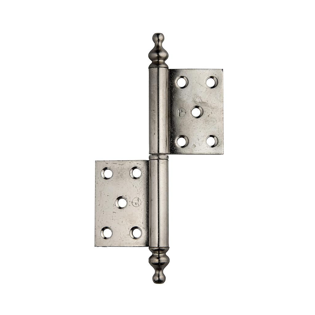 Art.1035-000   Bis Ficha reversible cinco agujeros con perilla hierro niquel