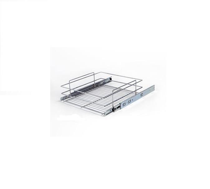 Art.8267-06   Canasto 440x140x450 con guia hierro cromo