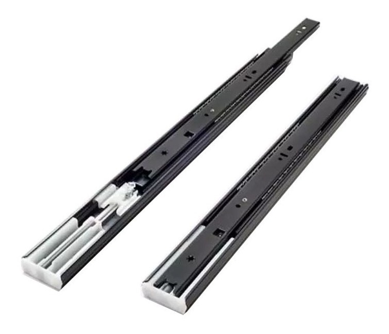 Art.2745/8471-03 Guia 500 mm soft close negra telescopica