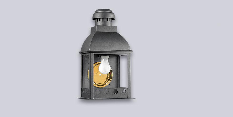 Art.7821   Medio Farol 420x210x160 mm grande hierro  