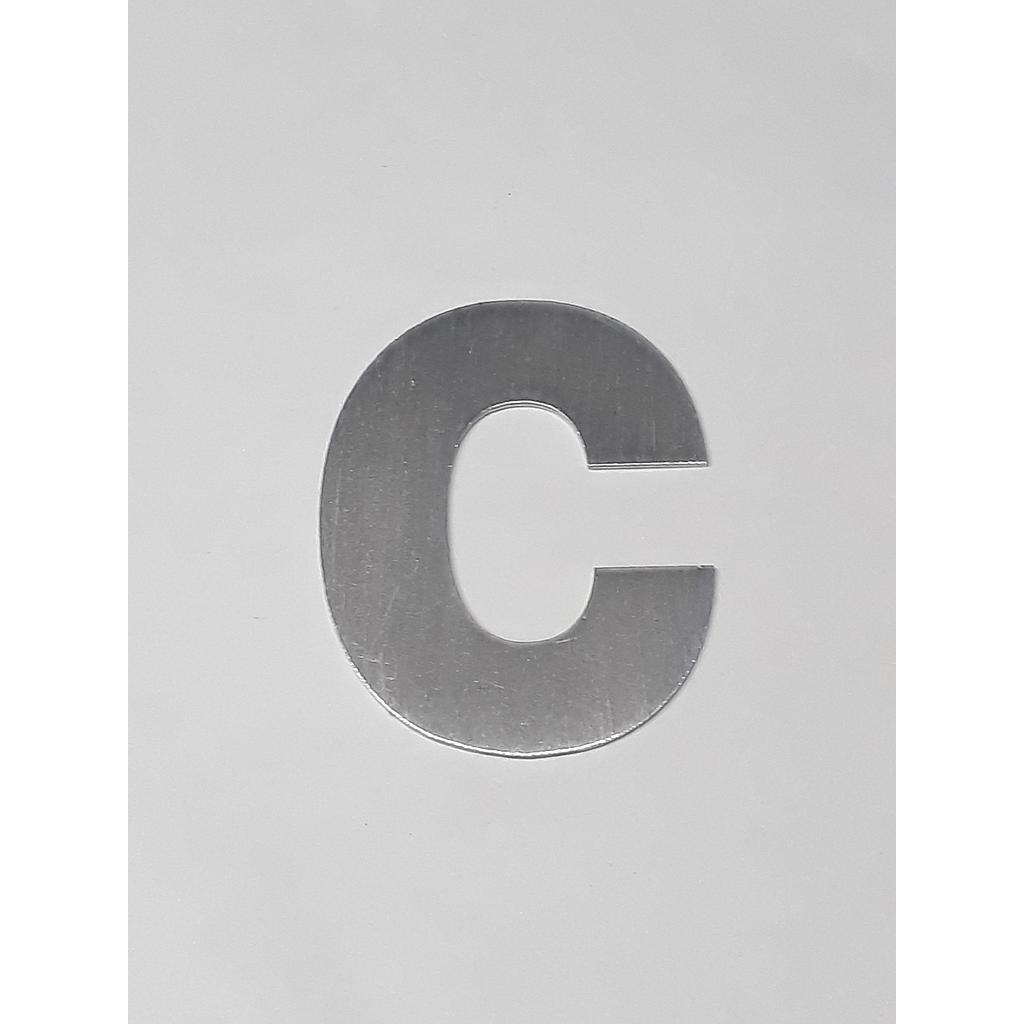 Art.1189/710-2 Letra 55 mm aluminio con laca
