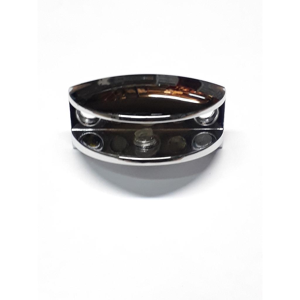Art.8201 Soporte media luna 50x25x11 mm cromo