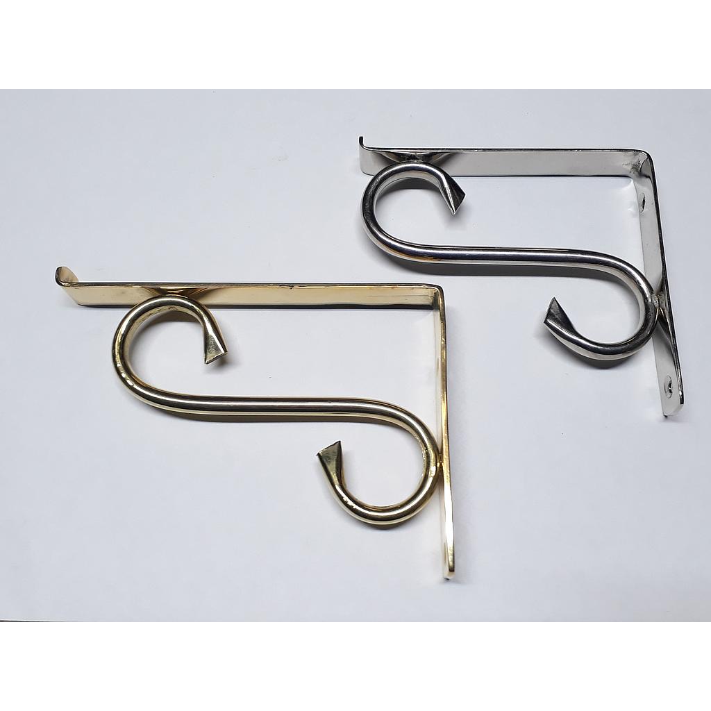 Art.3043-5 Soporte 250 mm bronce pulido y platil